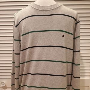 Tommy Hilfiger Pima Cotton Striped Crew Neck Sweat